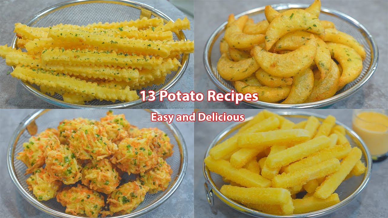 13 Amazing Potato Recipes! Collections ! French Fries , Potato Balls , Potato Snack, Potato Sticks