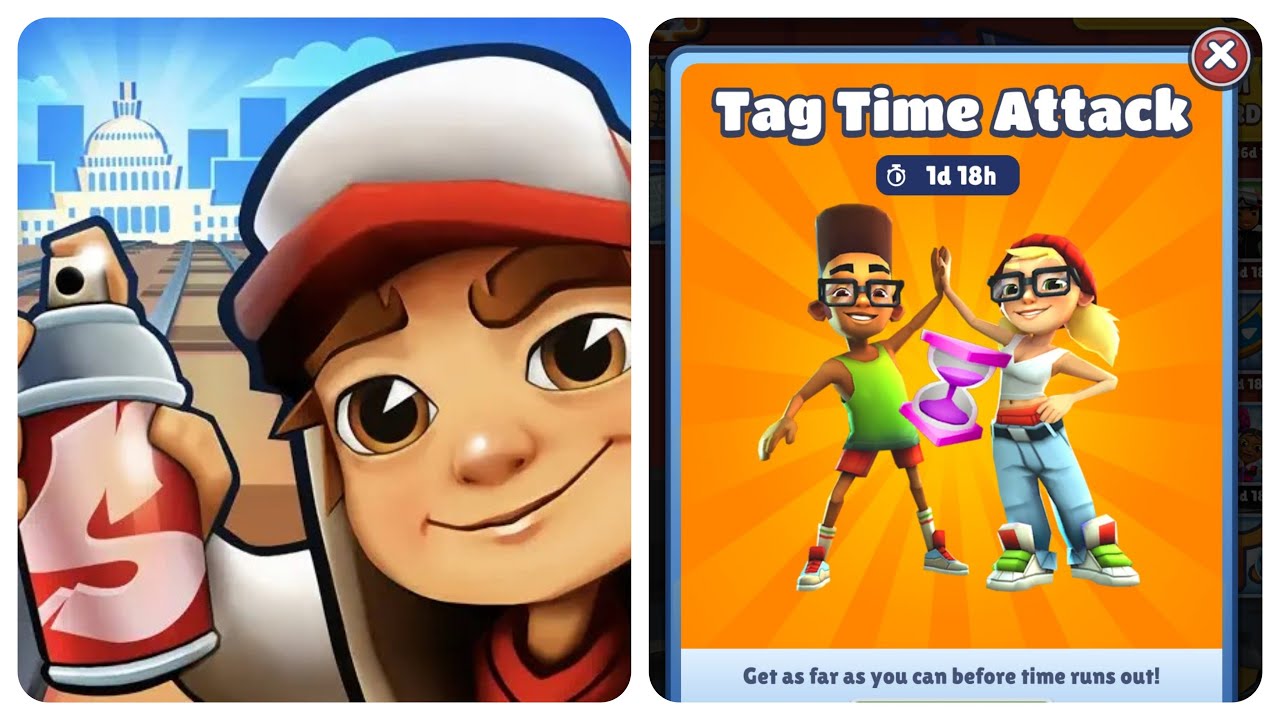 Subway Surfers Tag Time Attack Challenge Holi Mumbai vs Washington D. C. 2025