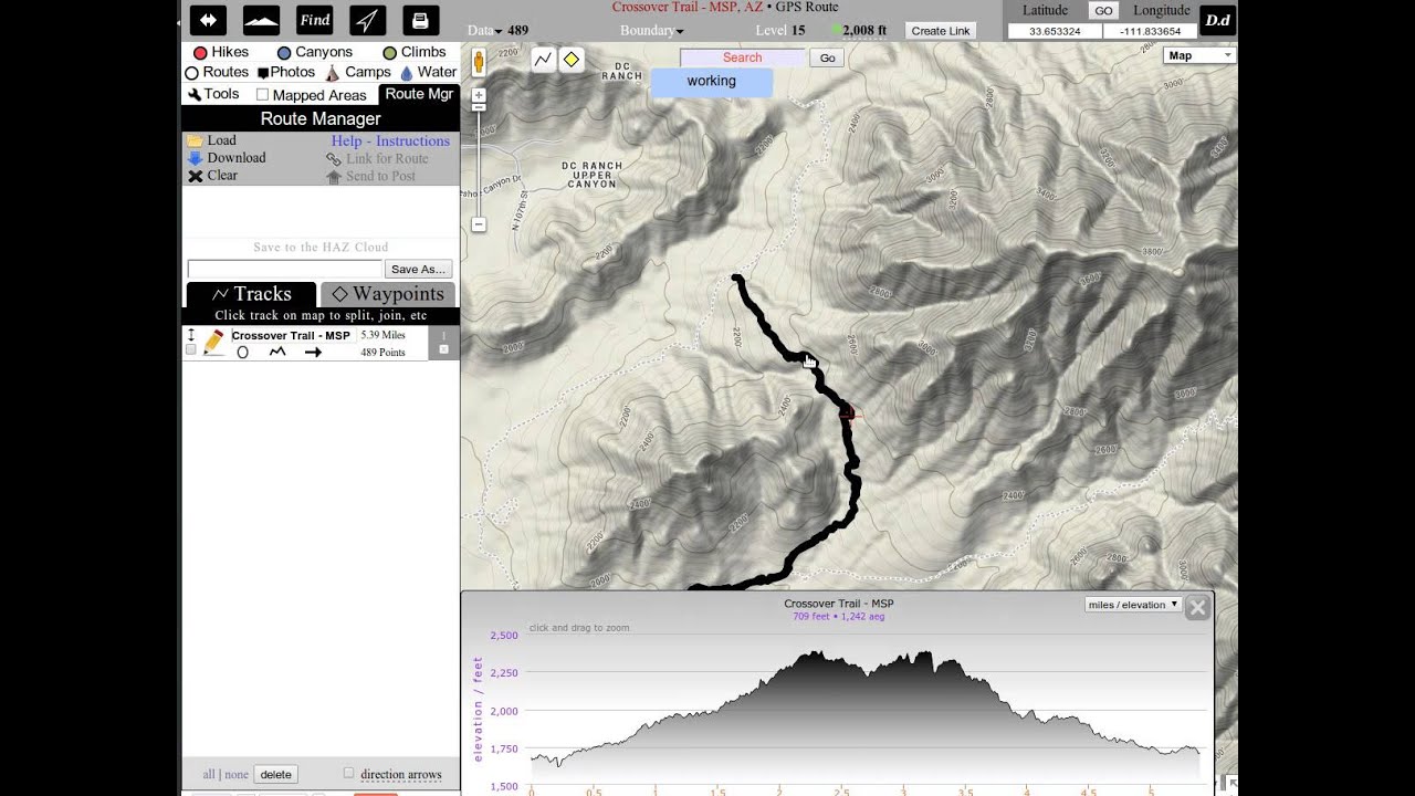 GPS Route - Determine AEG ( Accumulated Elevation Gain )