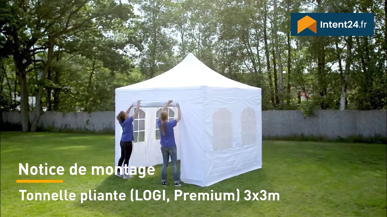 Montage 3x3 m - Tonnelle pliante Premium