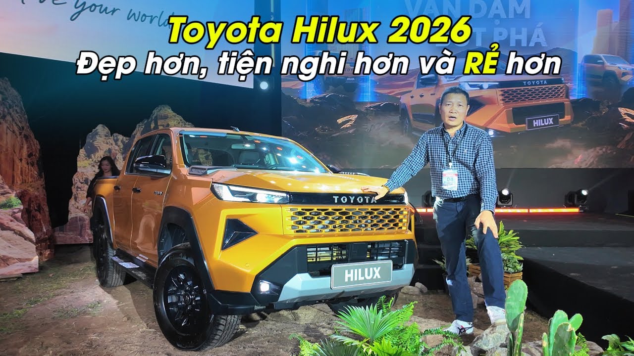 Toyota Hilux 2026 - Đẹp hơn, nhiều trang bị hơn và lái cũng khác hẳn! | WhatcarVN