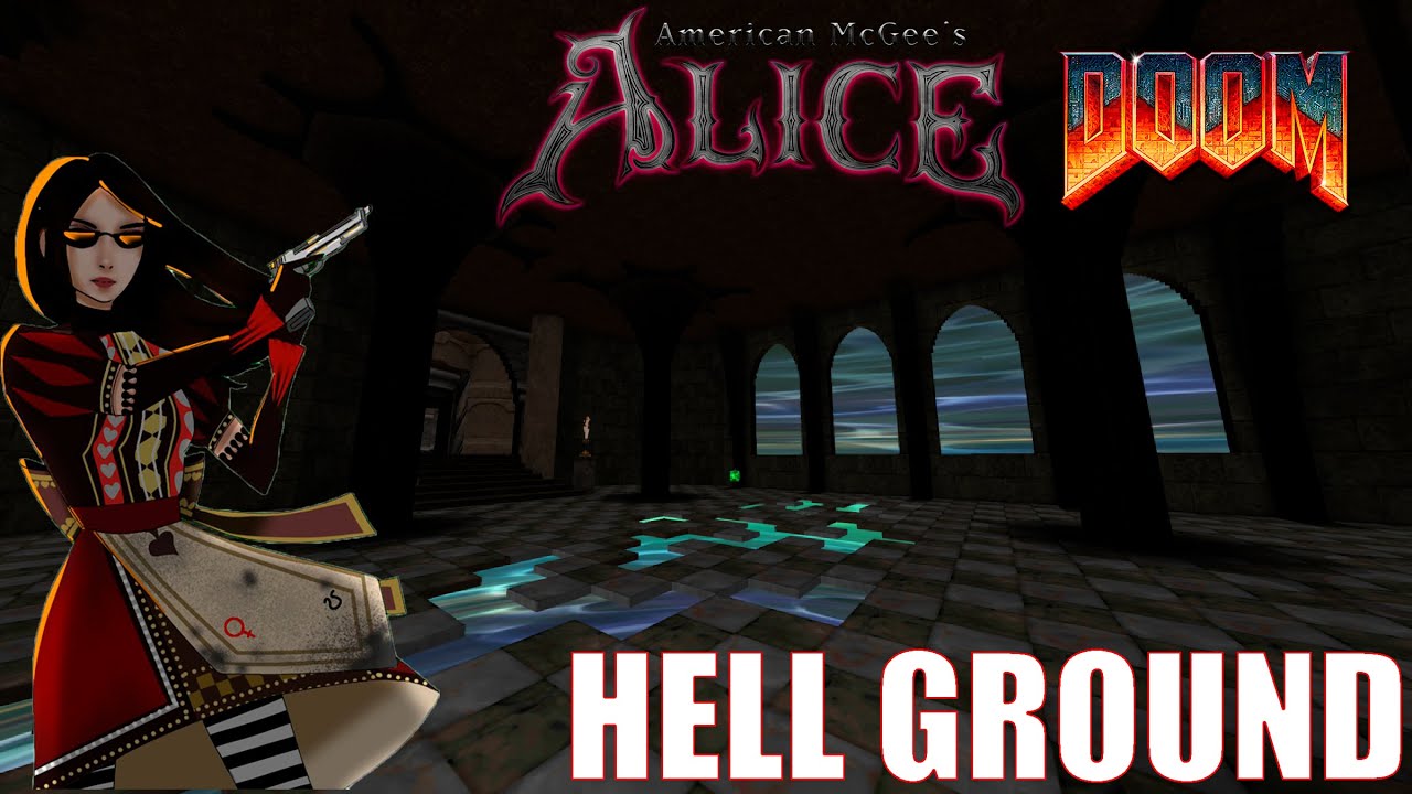 Walkthrough map WARP OF TIME - Alice: Toys of Madness - DOOM mod : Hell Ground WAD