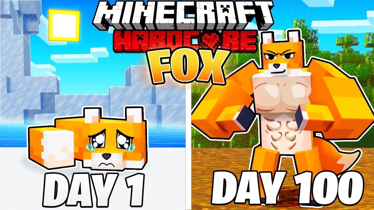 Я выжил 100 ДНЕЙ, будучи ЛИСИНОЙ в ХАРДКОРНОМ Minecraft!