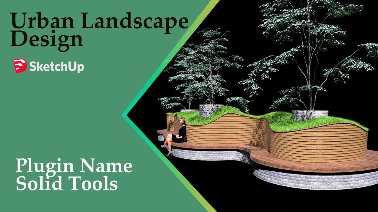 Urban Landscape Sketchup Model