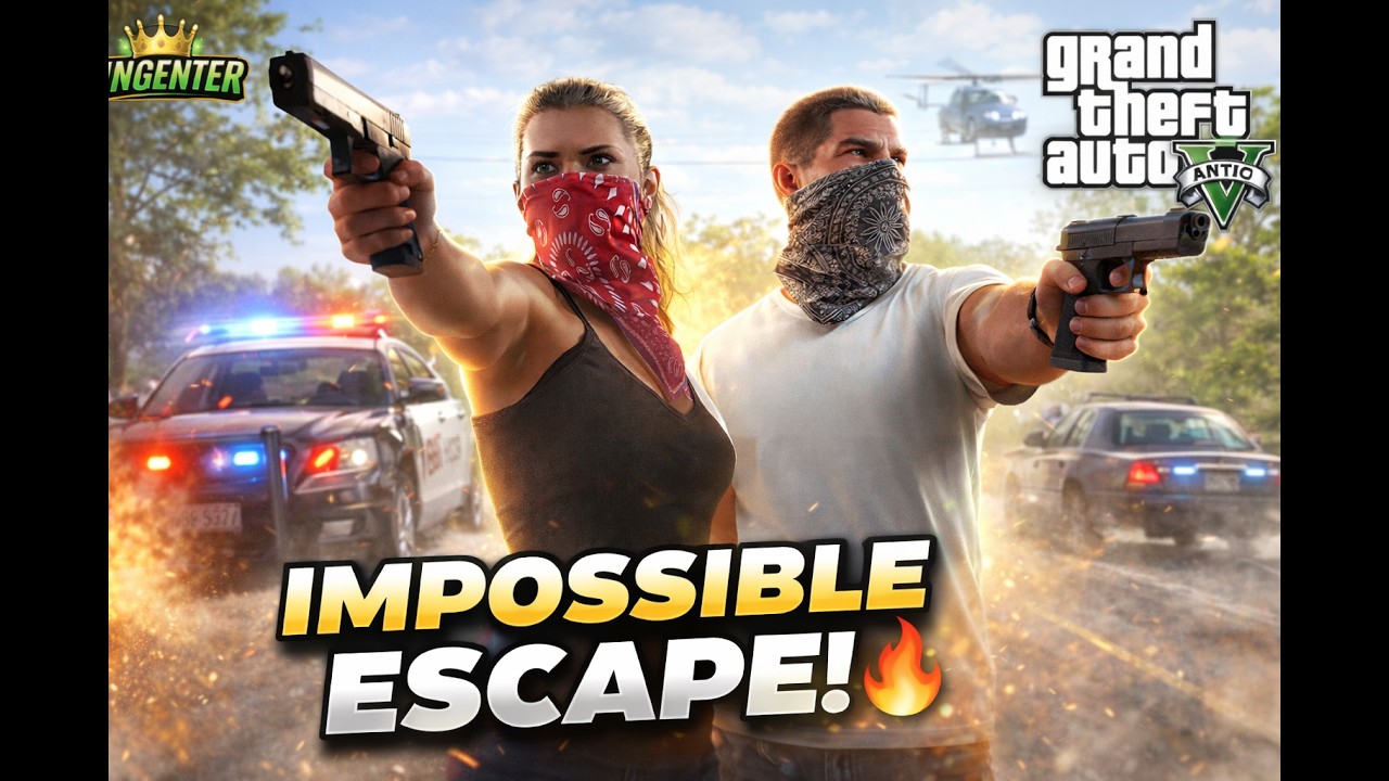 GTA 5 5⭐ Police Chase – Impossible Escape Challenge! #gtav #gaming #policechase