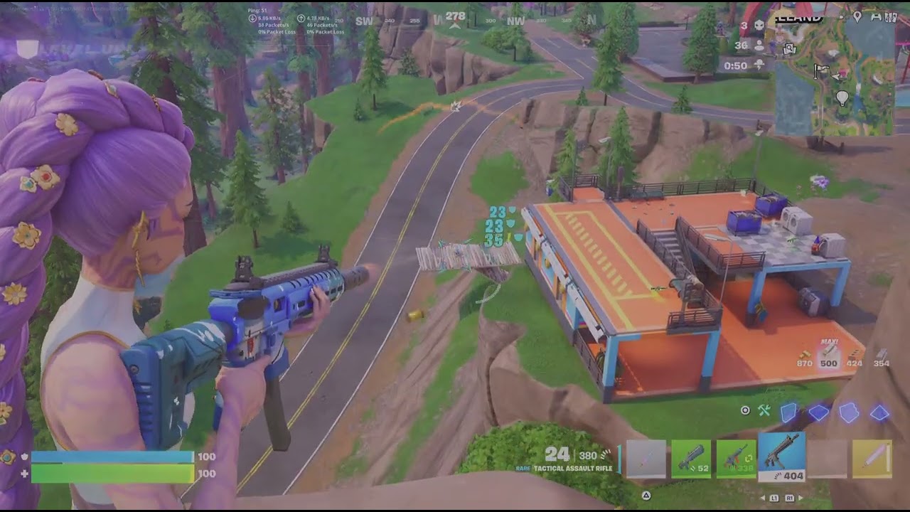 Fortnite with my K-pop demon Hunters. Member/Character Rumi.