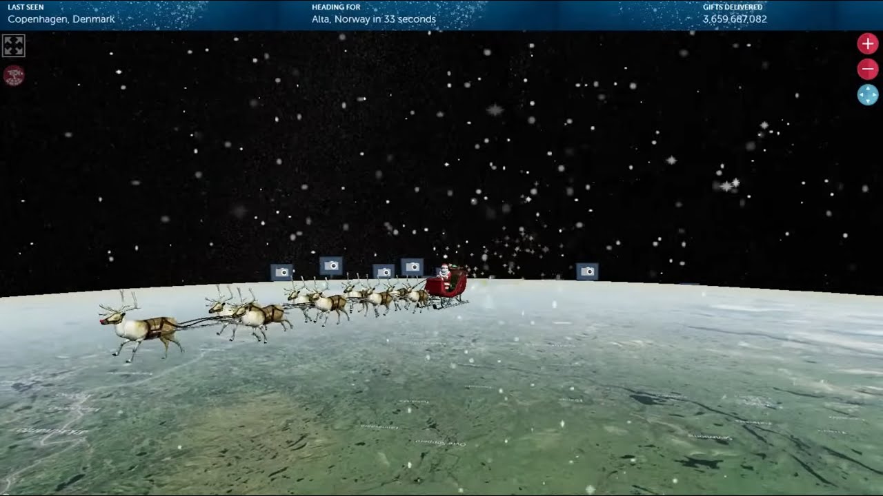 Santa Tracking 24/7 LIVE NORAD and Google Santa Tracker Part 2 and Part 3