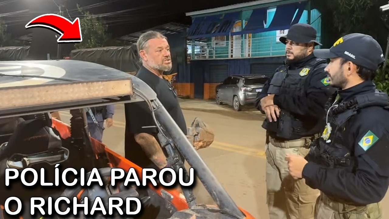 A POLÍCIA PAROU O RICHARD e PEGOU o VEÍCULO UTV