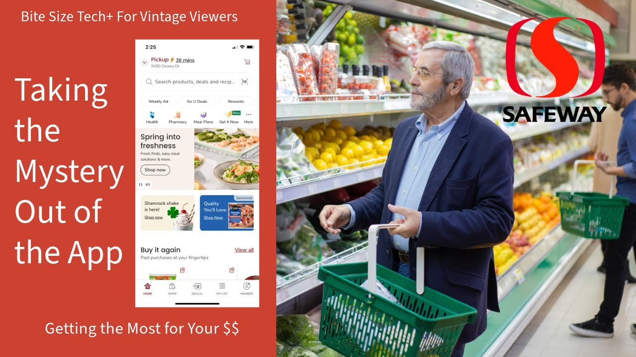 Grocery Shopping Online - Using the Safeway App
