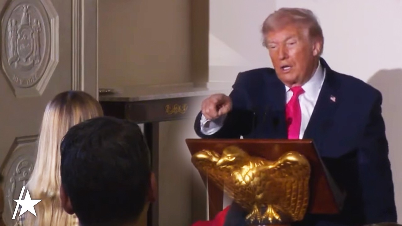 Donald Trump dostrzega sobowt&oacute;ra Ivanki i przerywa przem&oacute;wienie