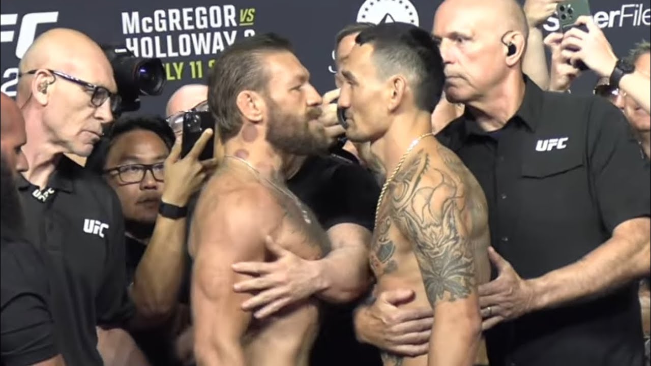 Conor McGregor vs Max Holloway FINAL FACE-OFFS | UFC 329 CEREMONIAL WEIGH-INS