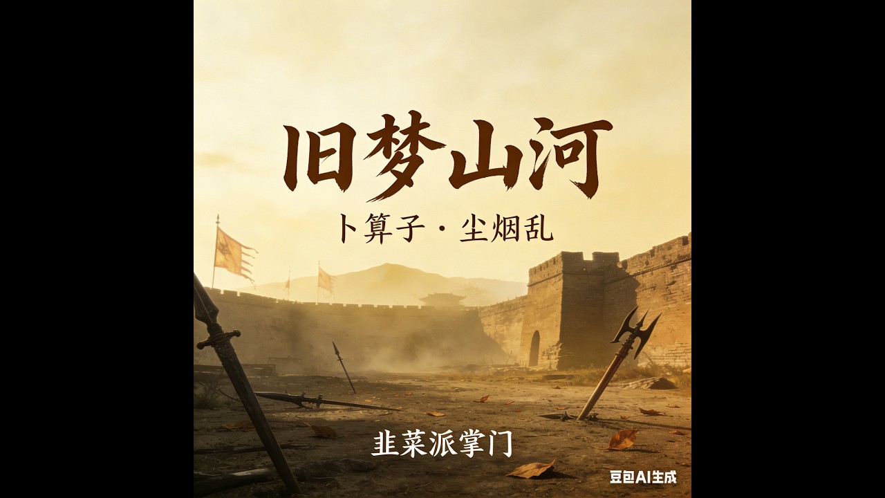 旧梦山河： 卜算子・尘烟乱 一骑金甲踏尘烟，半卷山河入旧年。