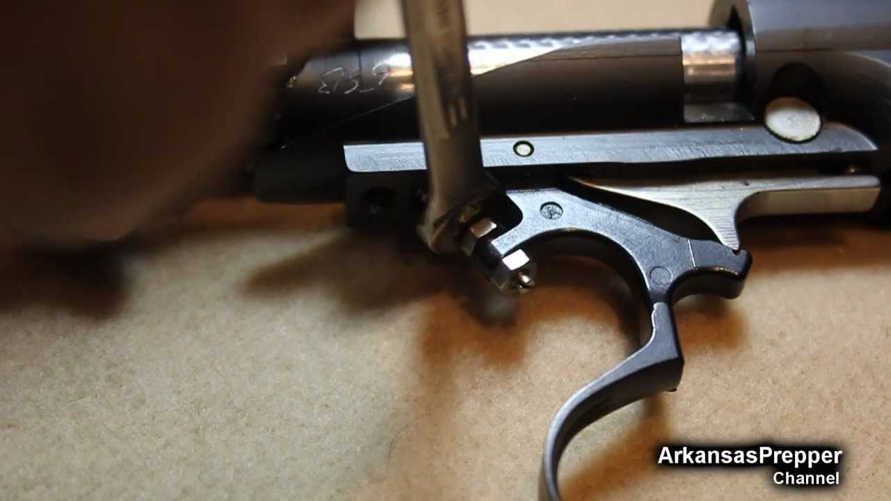 WINCHESTER MODEL 70 - РЕГУЛИРОВКА НАГРУЗКИ СПУСКОВОГО КУРКА