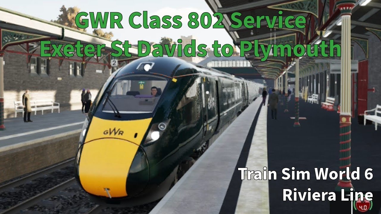 TSW 6 ; GWR Class 802 Service from Exeter St Davids to Plymouth