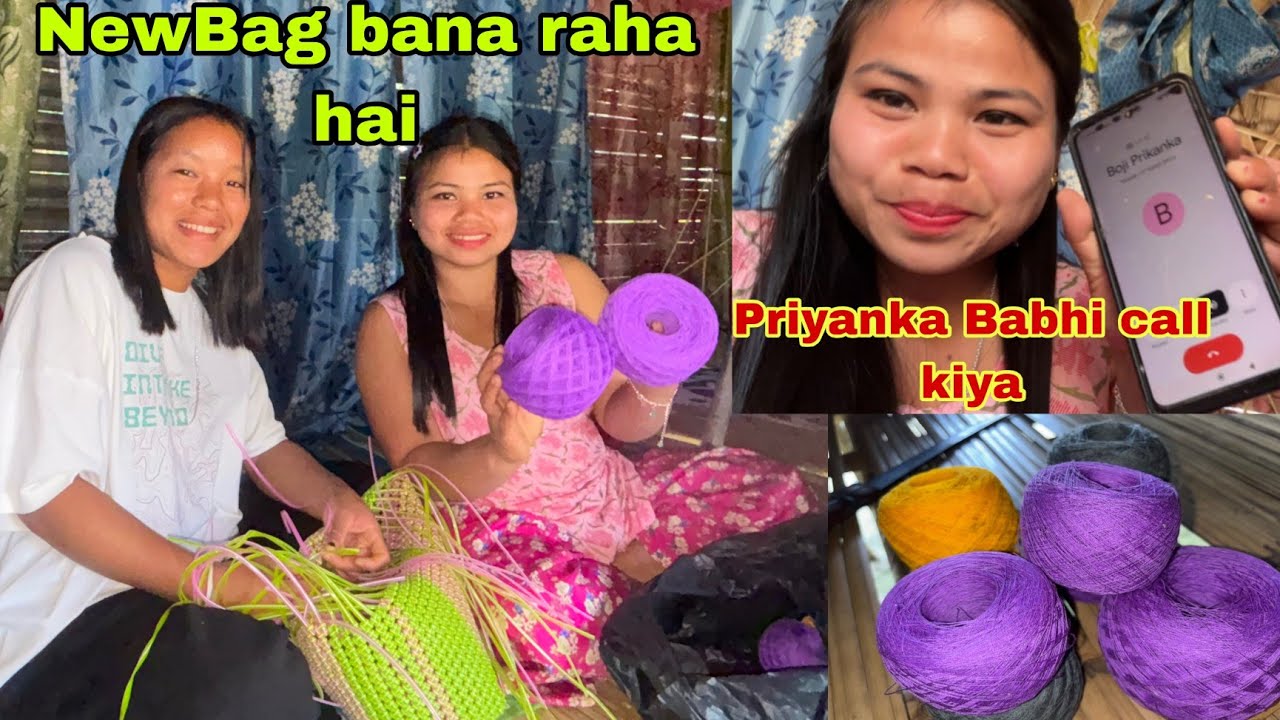 @PriyankacVlogs Babhi call kiya 😊|| new bag bana raha hai😊