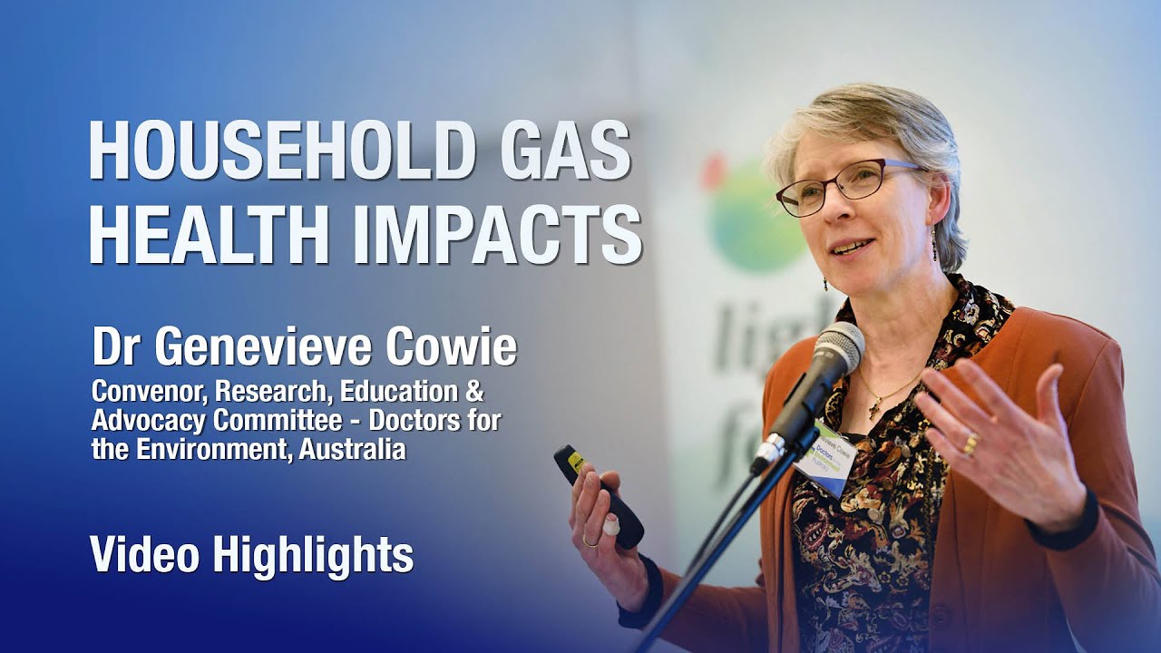 Health impacts of household gas with Dr Genevieve Cowie