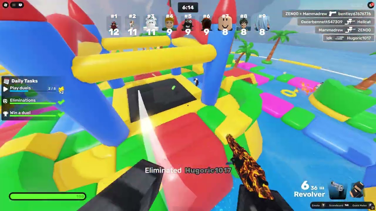 playing rivals(ranked and gungame)