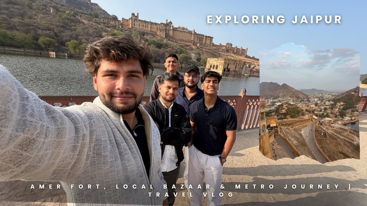 Amer Fort Visit + Jaipur Local Market | First Time Metro Ride | Jaipur Vlog | Part -6 