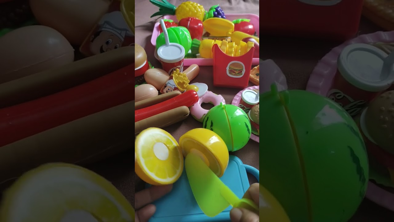 Mainan Potong Buah#shorts #satisfying #toys
