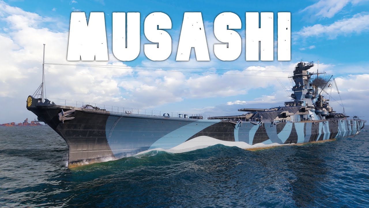 World of WarShips Musashi - 7 Enemy Ships Destroyed