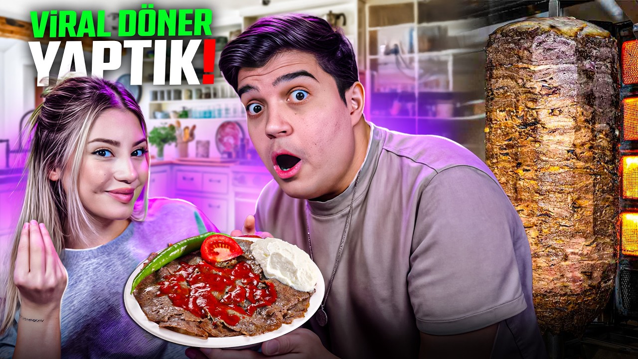 VİRAL OLAN EVDE DÖNER TARİFİNİ YAPTIK!!  YANGIN ÇIKTI 😱
