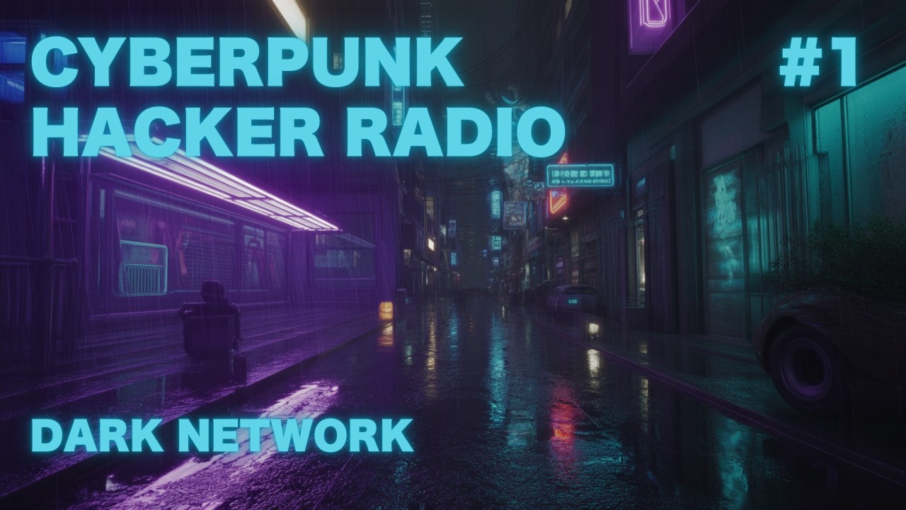 Cyberpunk Hacker Radio - Dark Techno Music for Coding (1 Hour+) | DARK NETWORK RADIO