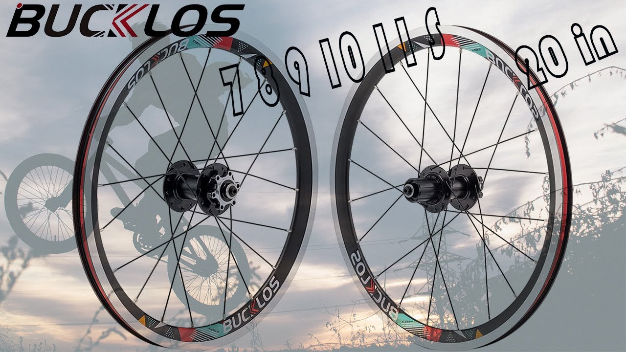 BUCKLOS Folding Bike Wheelset 20 inch 406 451 Black/Red Aluminum Alloy Wheels