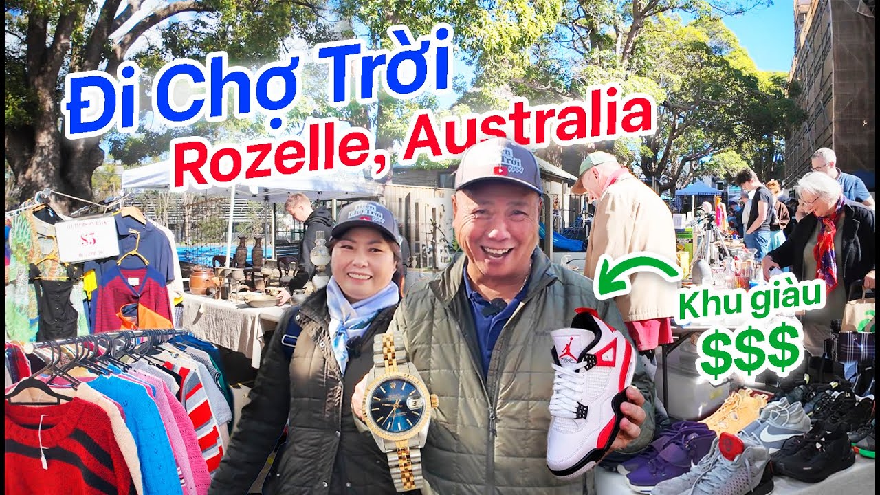 Đi Chợ Trời ROZELLE Markets - Nhà Giàu Bán Đồ Cũ ở Sydney 🇦🇺 | Du Lịch Úc Australia