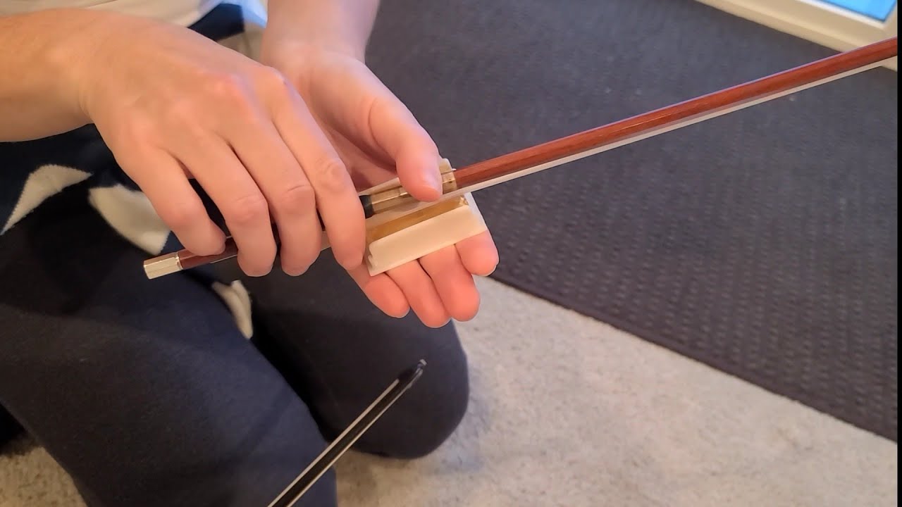 Learning Violin | How To apply Rosin To Violin Bow  | KHMER USA VLOG