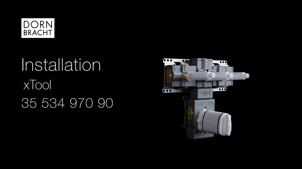 Concealed installation and assembly xTool thermostat module 3-way valve horizontal | Dornbracht