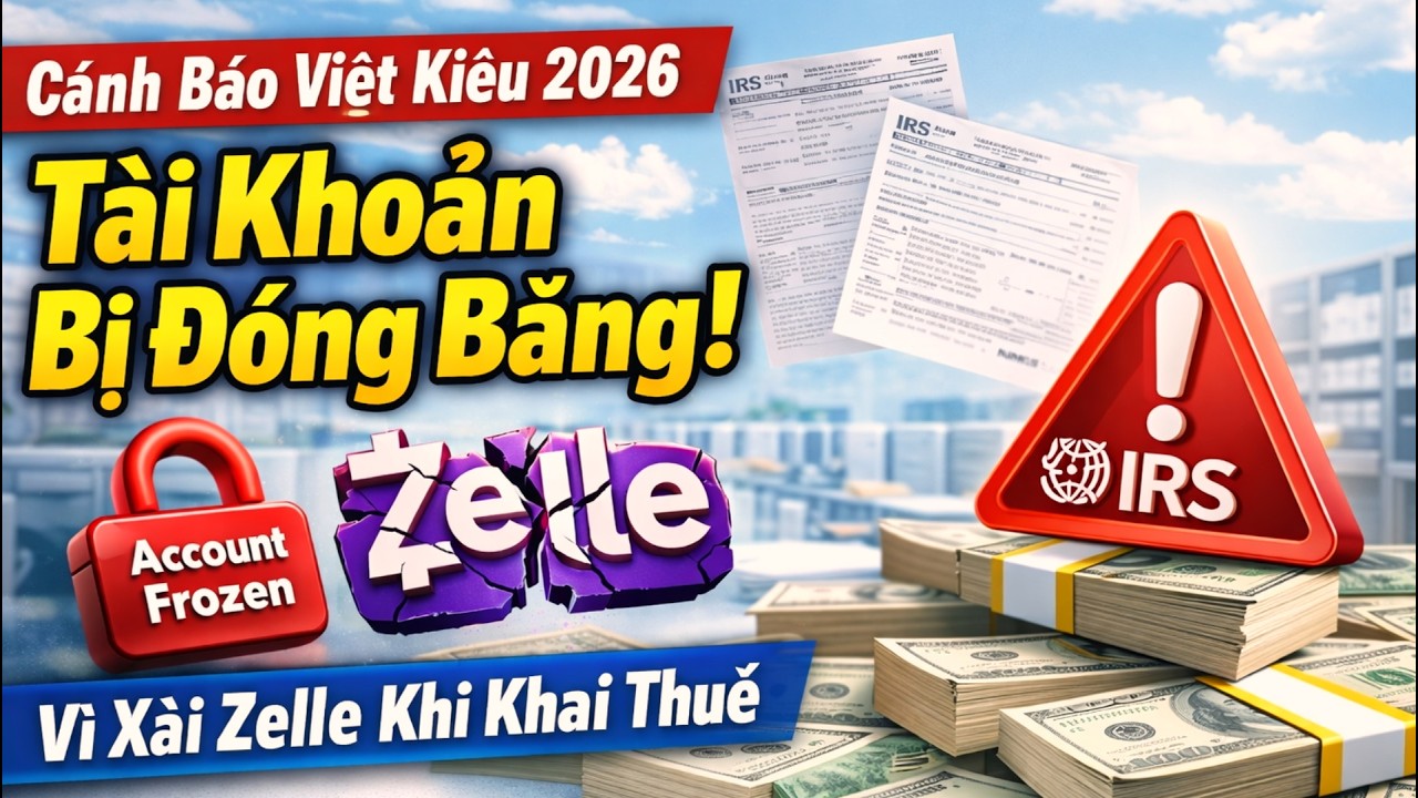 Cảnh Báo Zelle 2026: Đừng Xài Tài Khoản Cá Nhân Kẻo Ngân Hàng Khóa Băng Tiền!