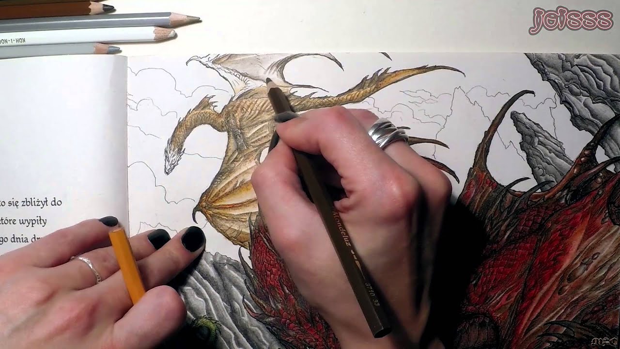 My speed coloring vol. 1 - "Game of Thrones" - Dragons by John Howe