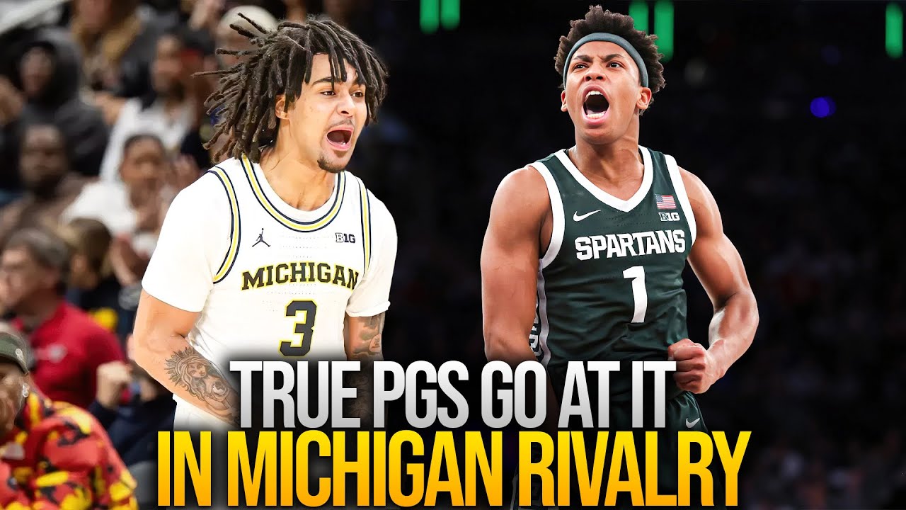 Elliot Cadeau WENT BLOOD vs Jeremy Fears in his TRAP. #3 Michigan vs #7 Michigan State Rivalry