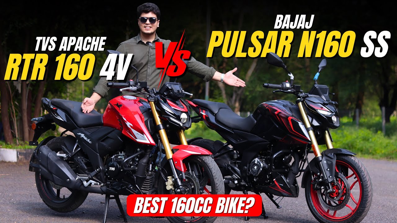 TVS Apache RTR 160 4V vs Pulsar N160 SS | Which 160cc Bike Is Better? 
