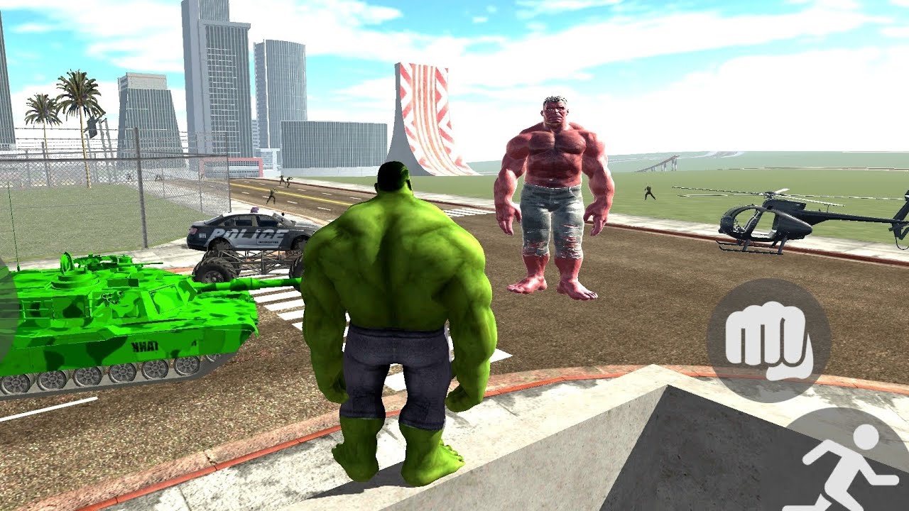 Red hulk attacks The Hulk || Indian bike driving 3d game
