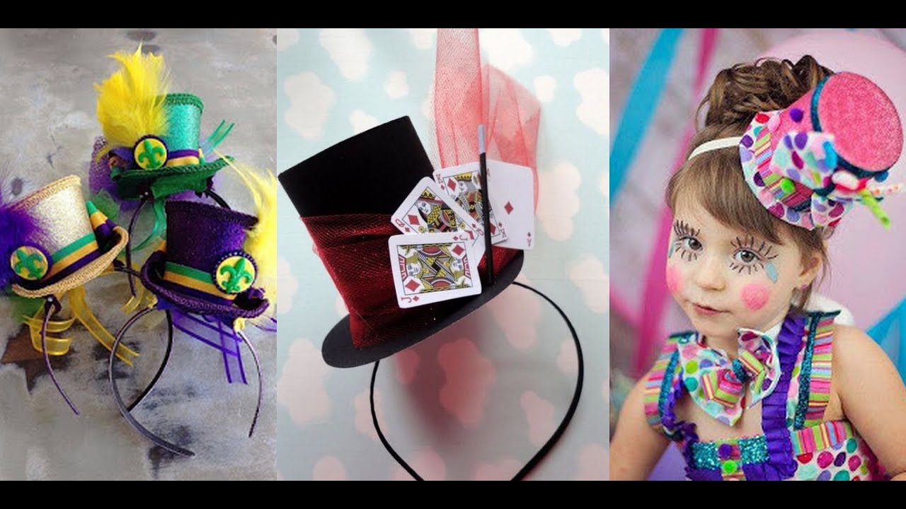 Tutorial: Sombrero y diadema #detallefemenino #sombrerero #fiesta #disfraz #niños #facil