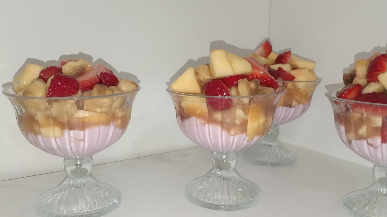 Salade de fruits سلطة الفواكه 🍊🍓🍎