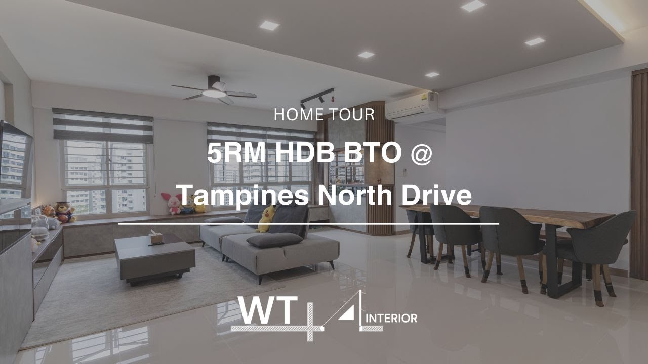 Interior Design Singapore | Modern Contemporary 5-Room BTO House Tour | Tampines North Drive
