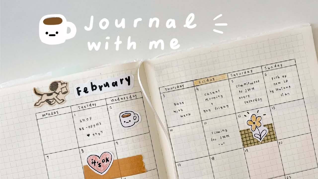 Journal with me + Making simple stickers 🍙