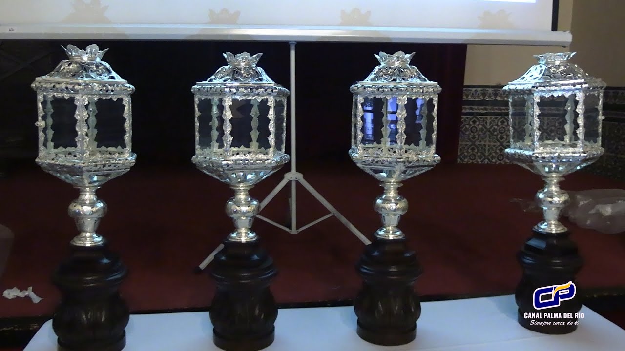 LA HERMANDAD DEL NAZARENO, DE PALMA DEL RÍO, PRESENTA LA RESTAURACIÓN DE LOS FAROLES DE PLATA.