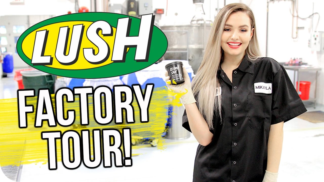 Lush Factory Tour!! Making Bath Bombs, Ocean Salt & More!