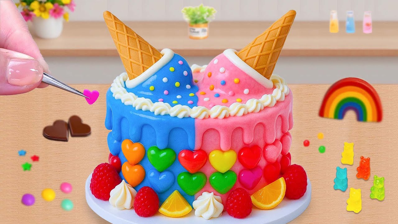 Mini Bolo Pop dos Sonhos 🌈🍬 | Criatividade e Do&ccedil;ura em Miniatura | Cake Wish