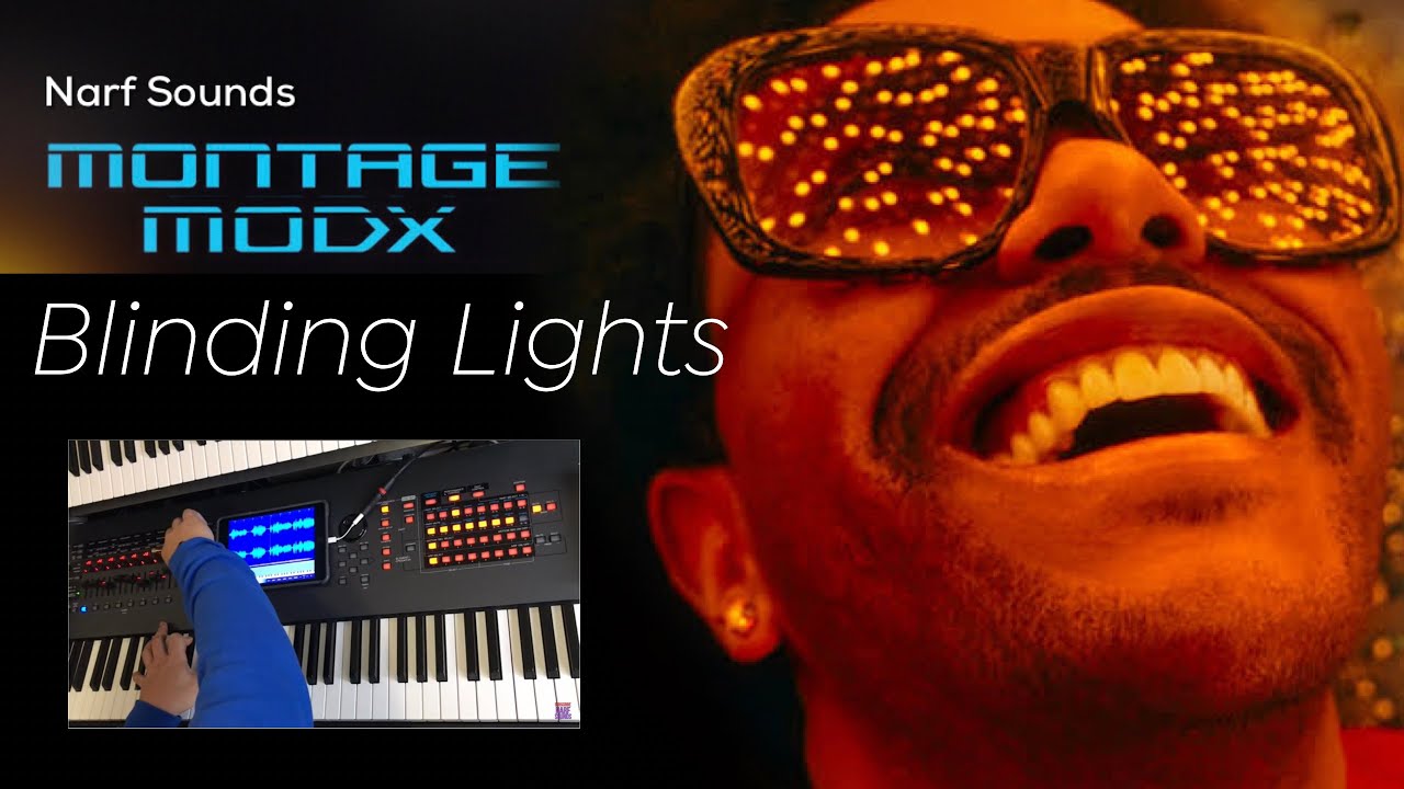 Blinding Lights Yamaha Montage Keyboard Synth Favorite Covers Set 7 MODX