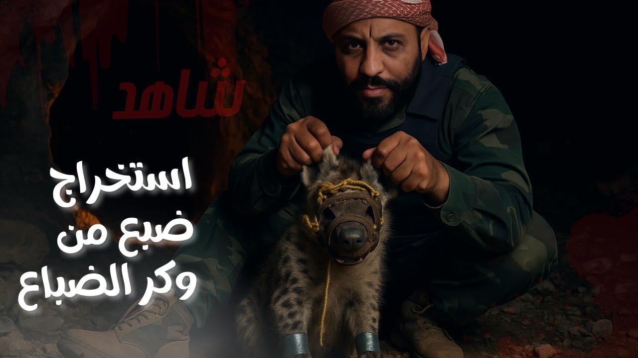 ستخراج ضبع من وكر الضباع 🔞