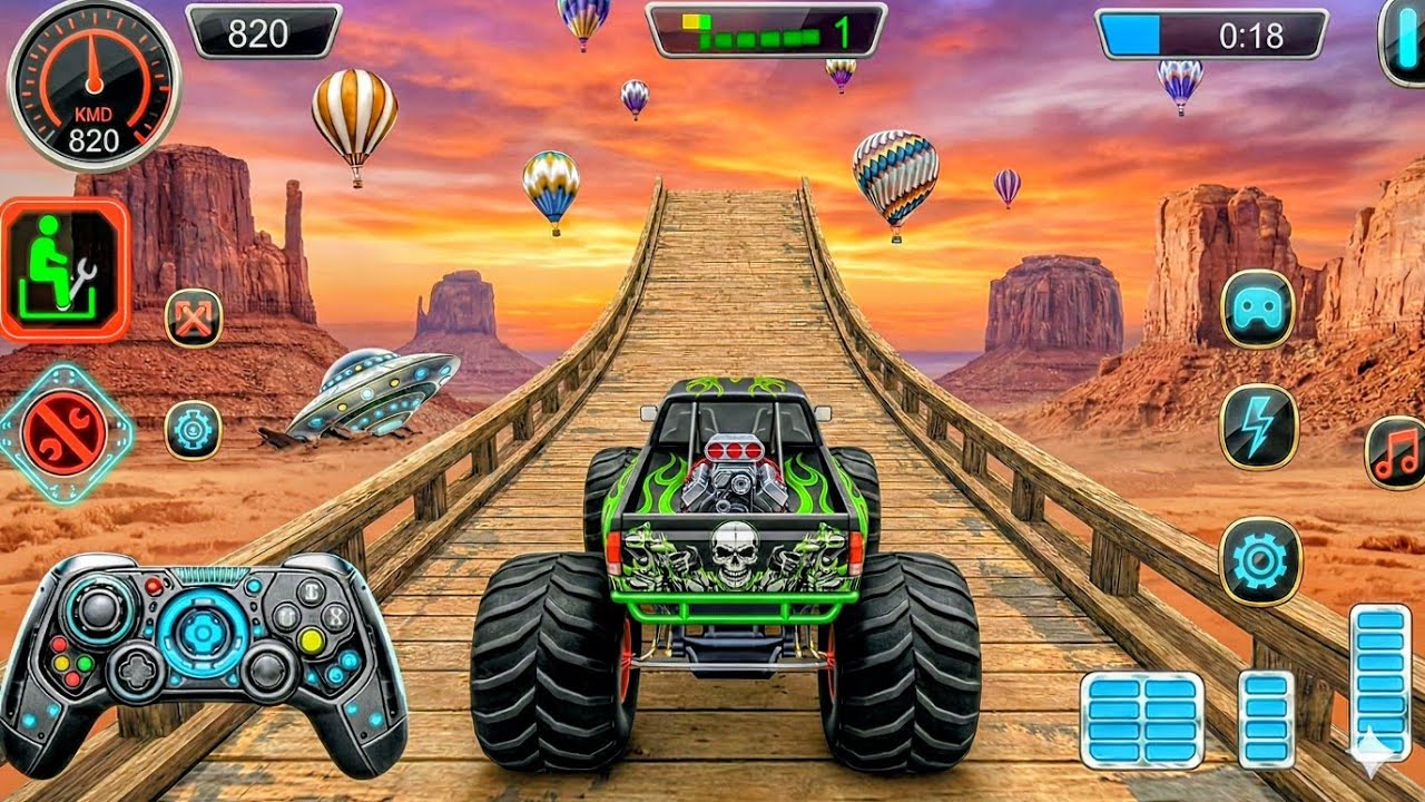 Monster Truck Challenge: INSANE Stunts, Jumping & Crashing!🤯 | Android Gameplay