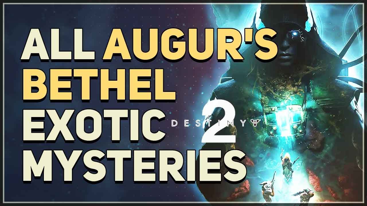 All Augur's Bethel Exotic Mystery Puzzles Destiny 2
