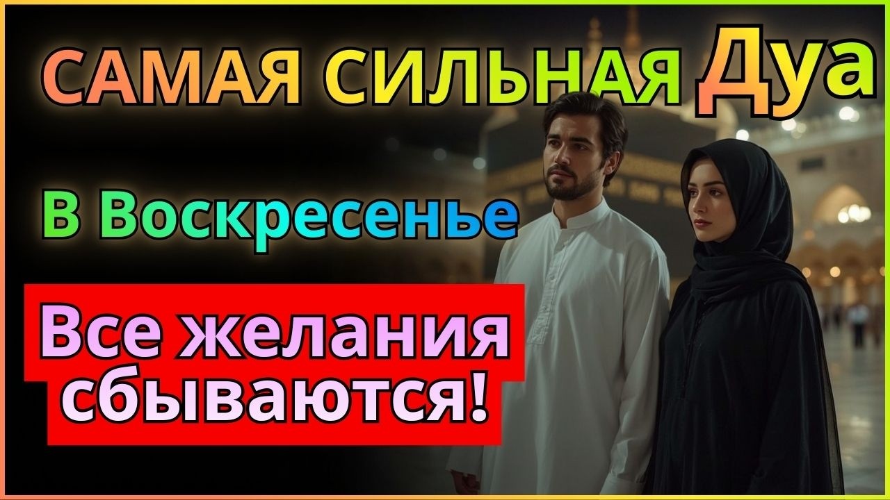 💜 Дуа В ВОСКРЕСЕНЬЕ Очень сложные проблемы будут решены #дуа