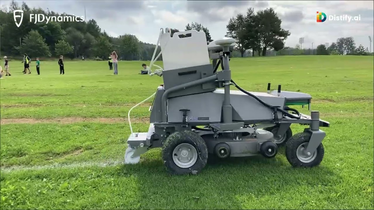See It In Action: FJD RM21 Line Marking on a Sports Field in Oslo