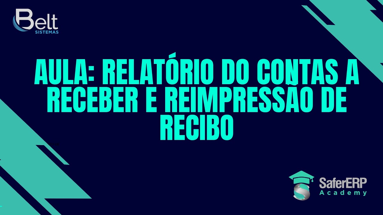Relatório do contas a receber e Reimpressão de recibo