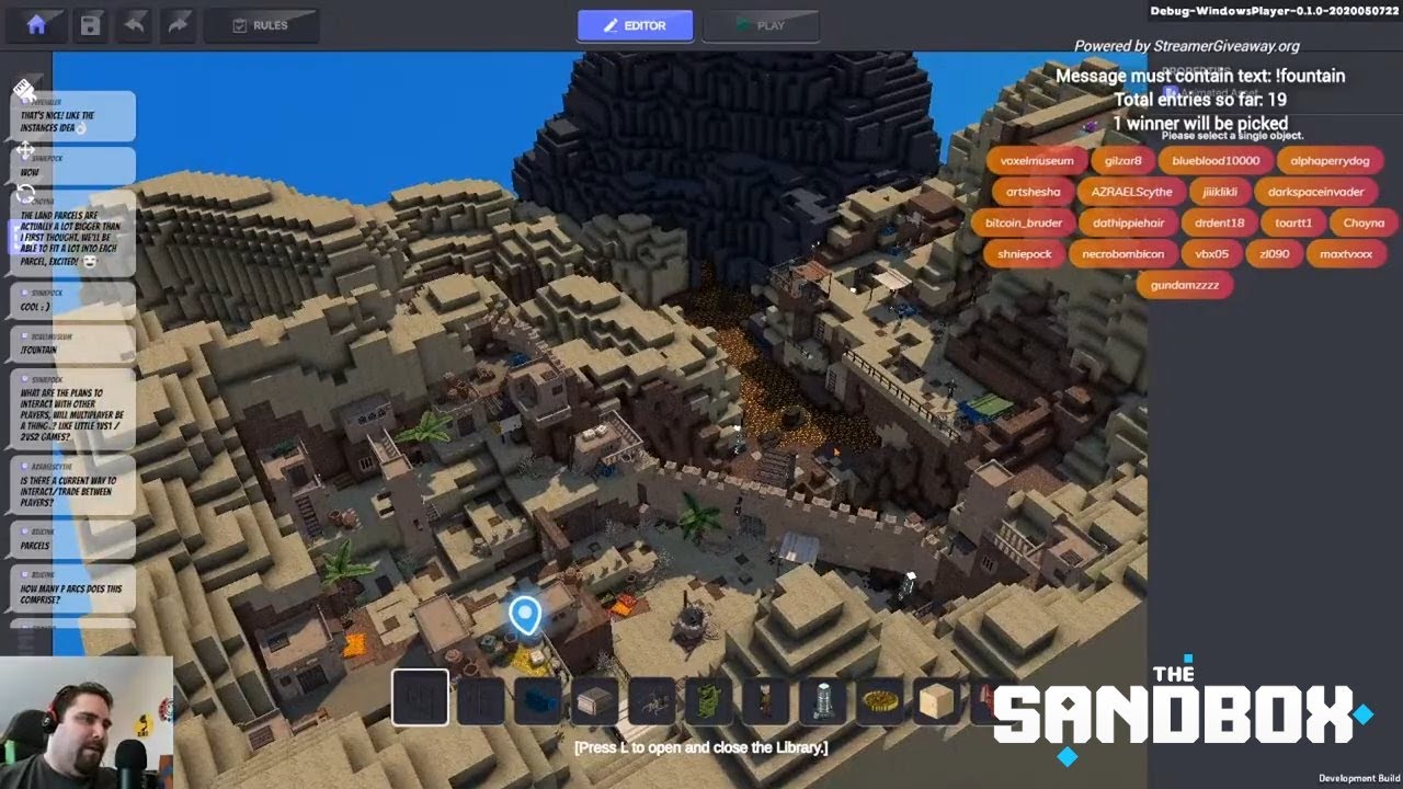 The Sandbox Live Streams - Streaming Saturdays with KamiSawZe - May 9, 2020